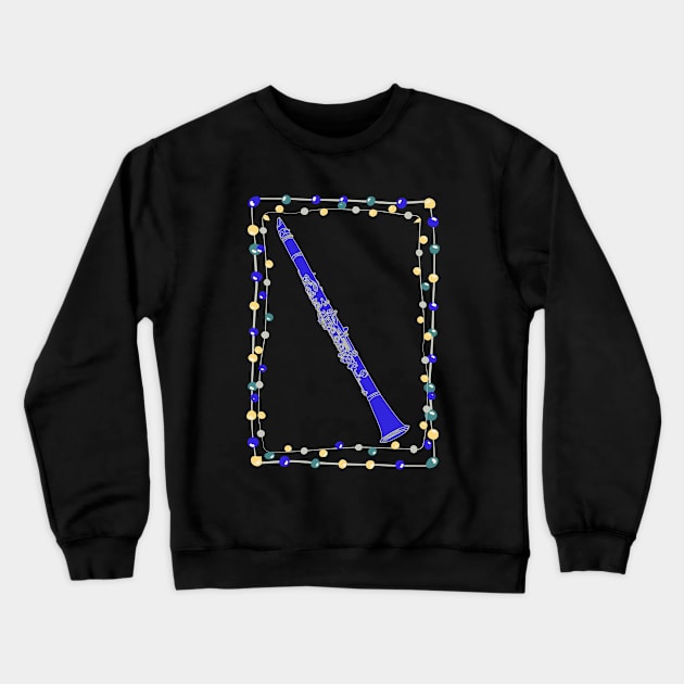 Christmas Clarinet Crewneck Sweatshirt by AngelFlame